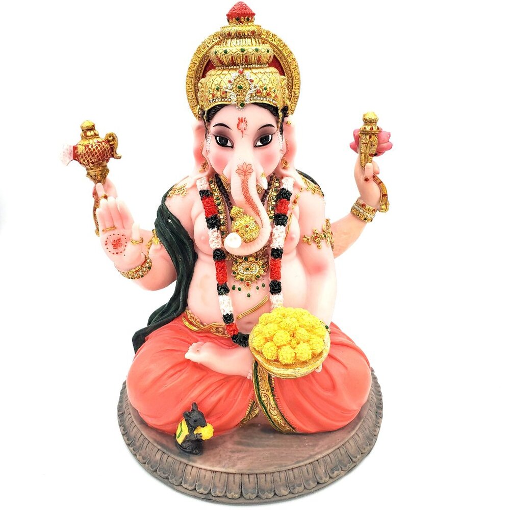 Handcrafted 8.5" Ganesha Statue - Brand New in Box